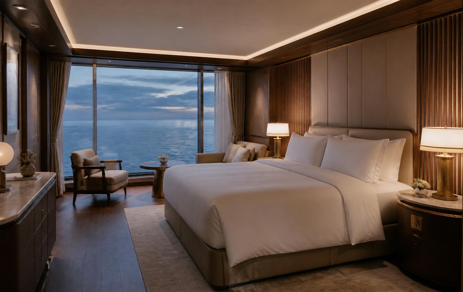 Suite avec balcon privé et vue mer
